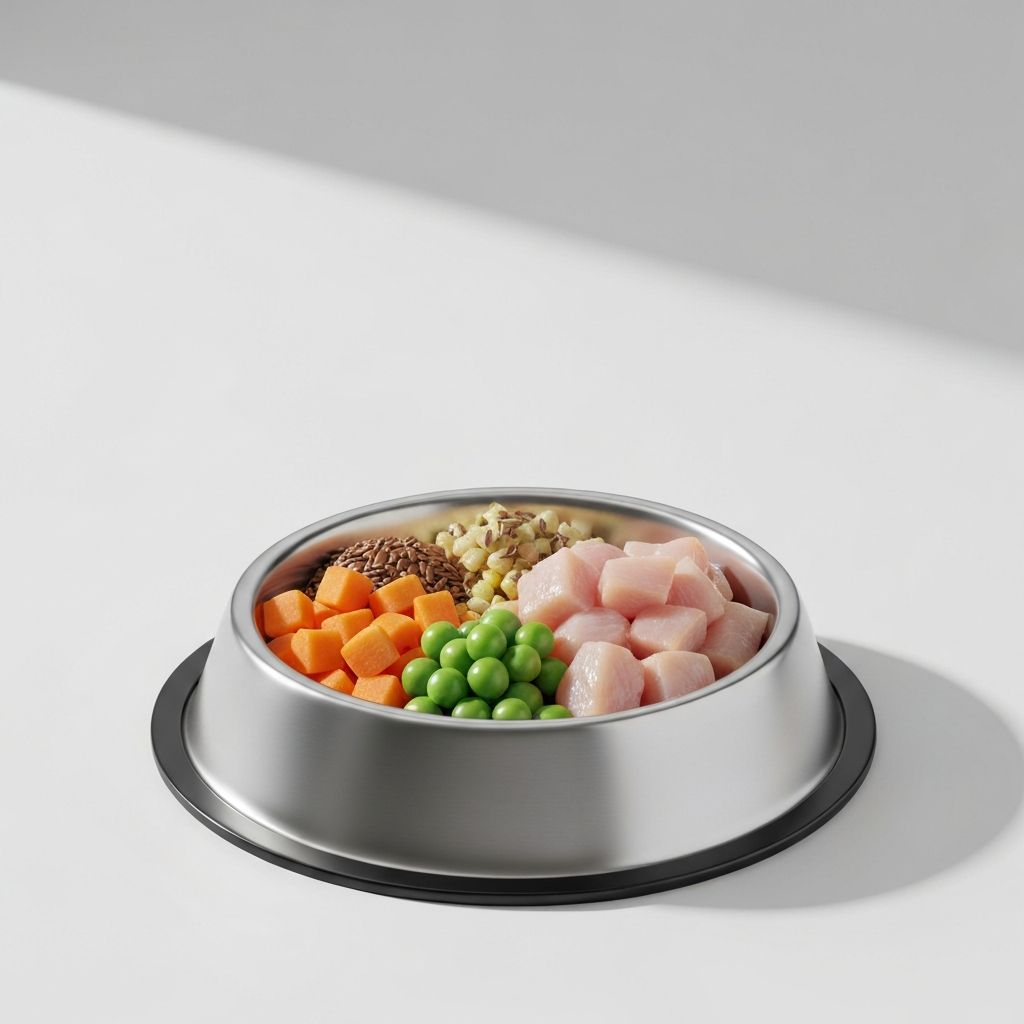 Zdrowe żywienie kotów - miska z karmą