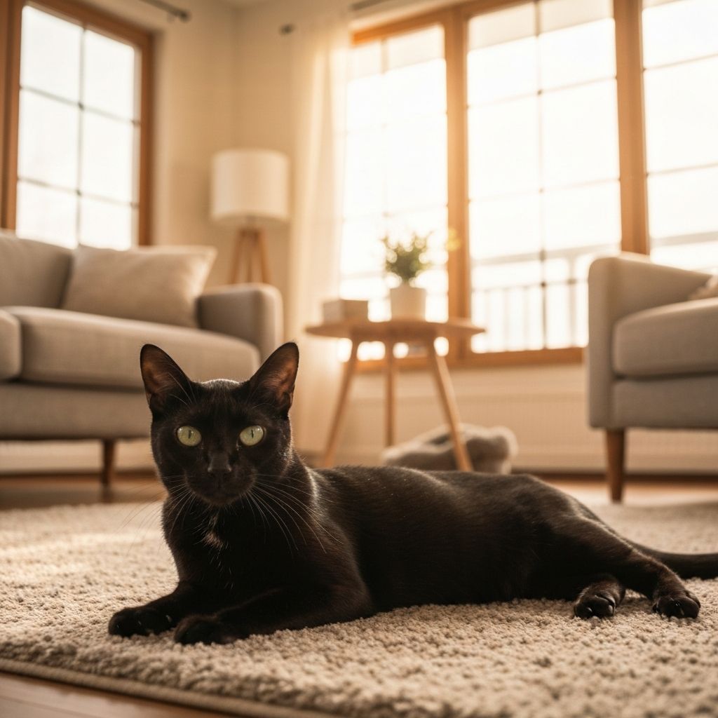 Szczęśliwy zdrowy kot